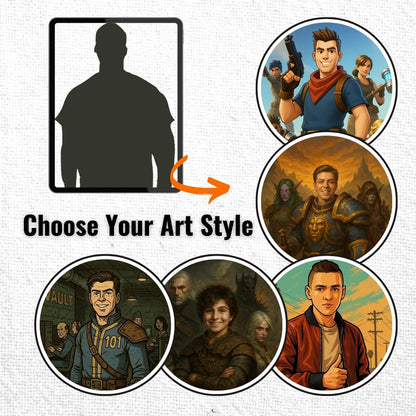 Personalized Gamer Portrait – Canvas