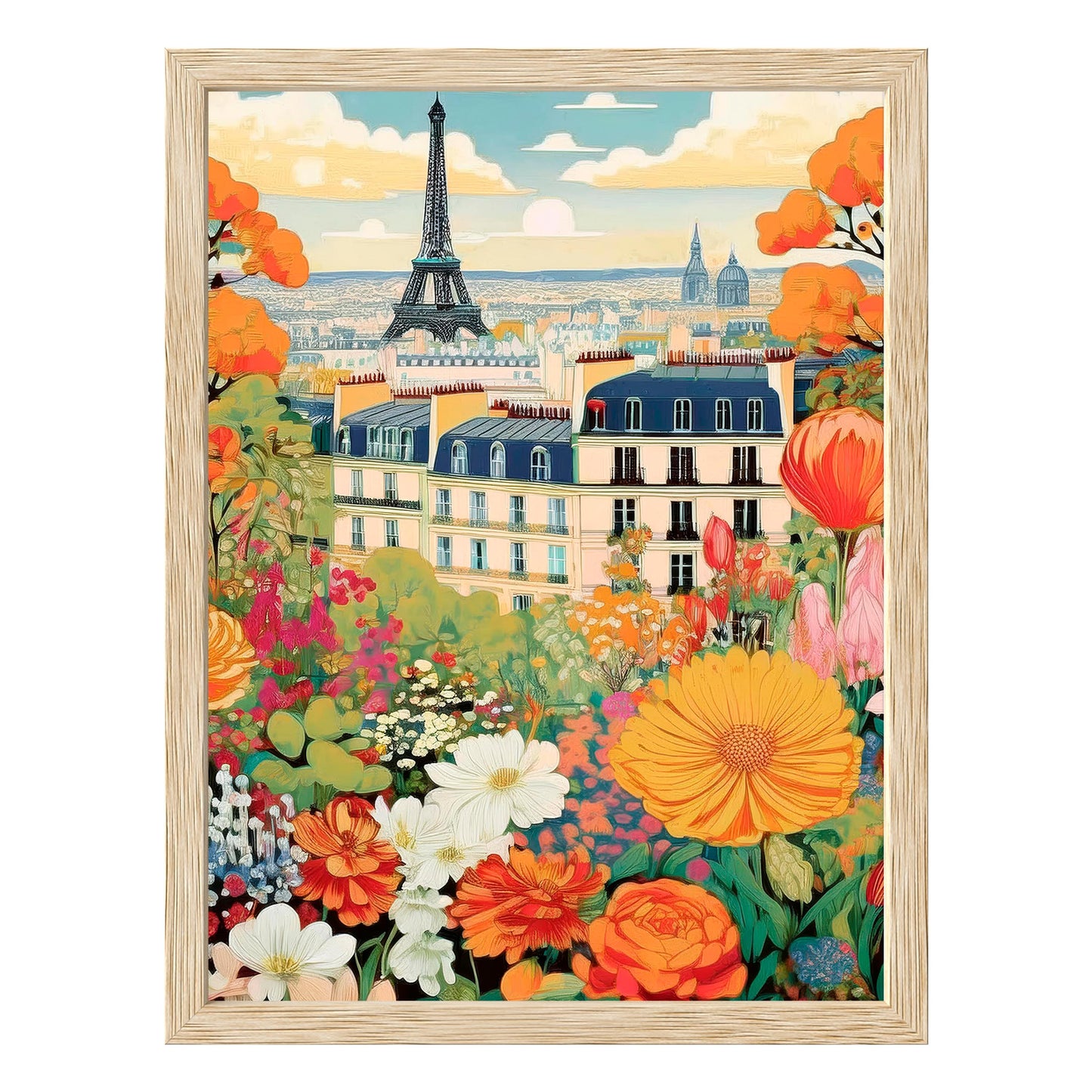 Paris Bloomscape Framed Print