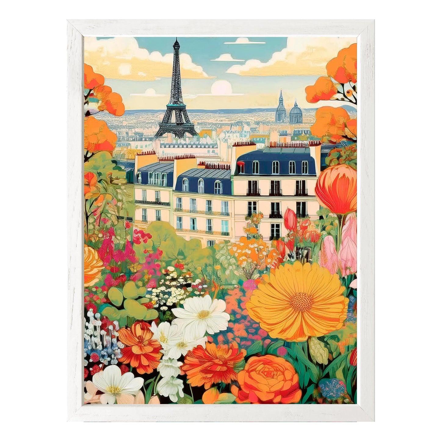 Paris Bloomscape Framed Print