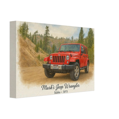 Personalized Car Portrait – Canvas - Masterpiece Print