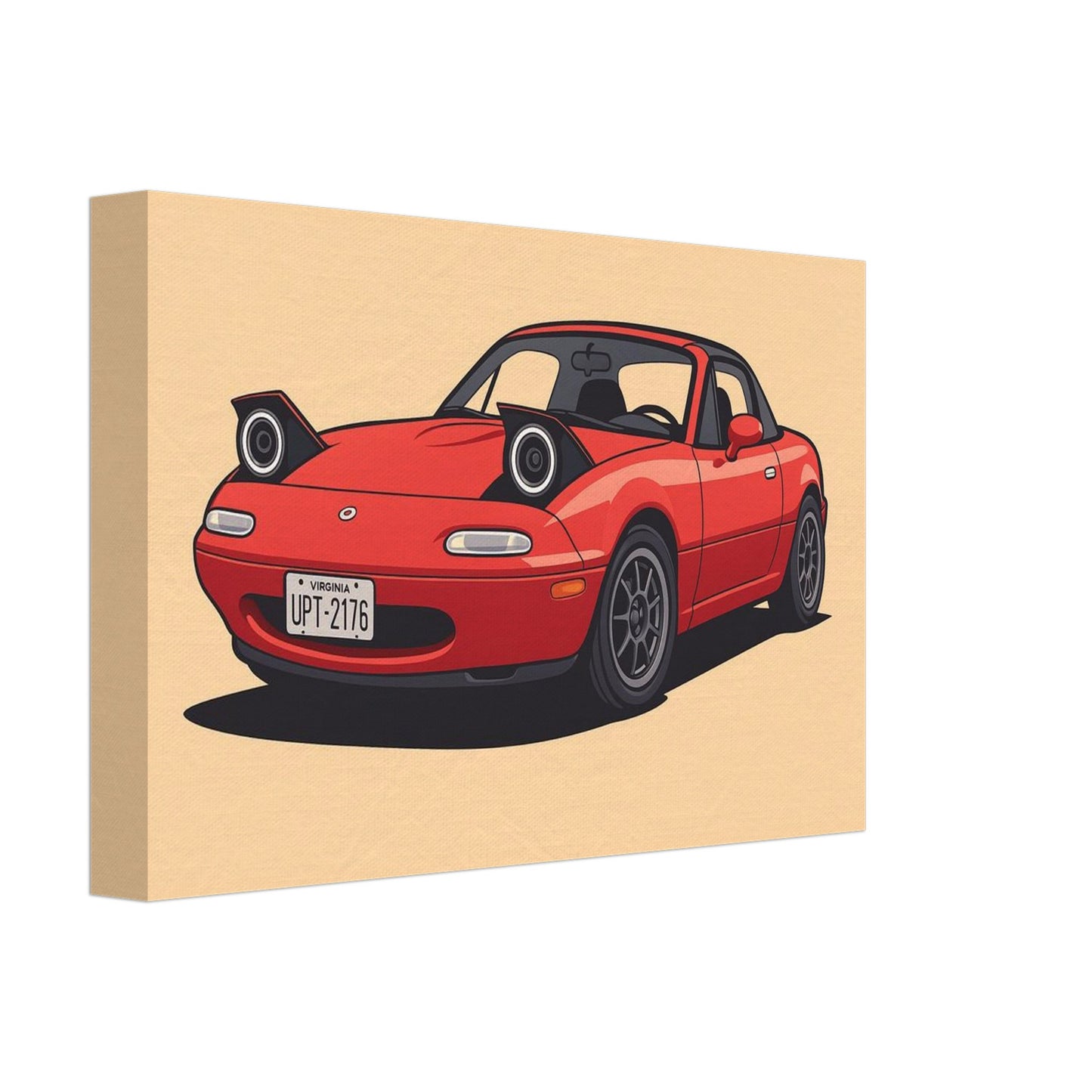 Personalized Car Portrait – Canvas - Masterpiece Print