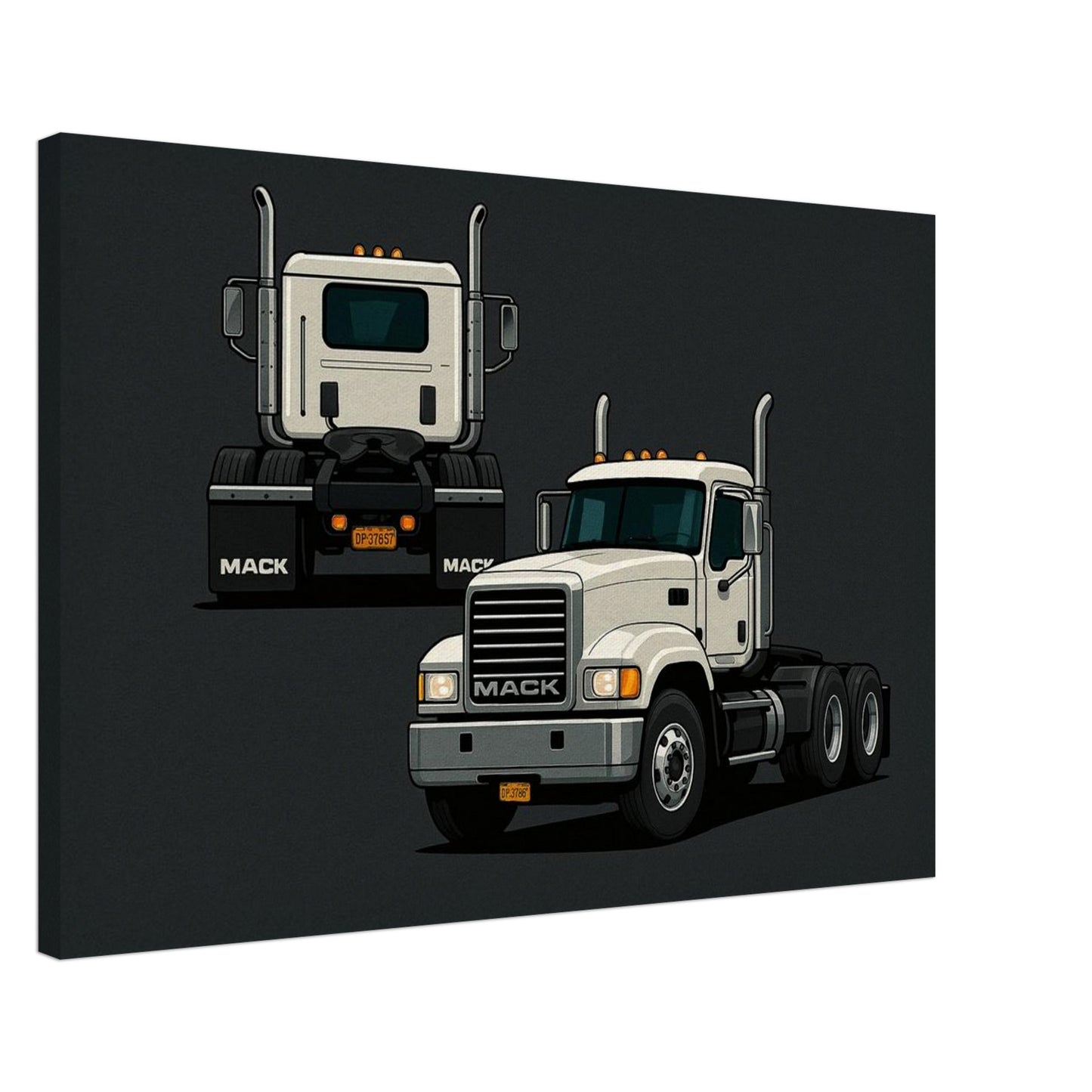 Personalized Car Portrait – Canvas - Masterpiece Print