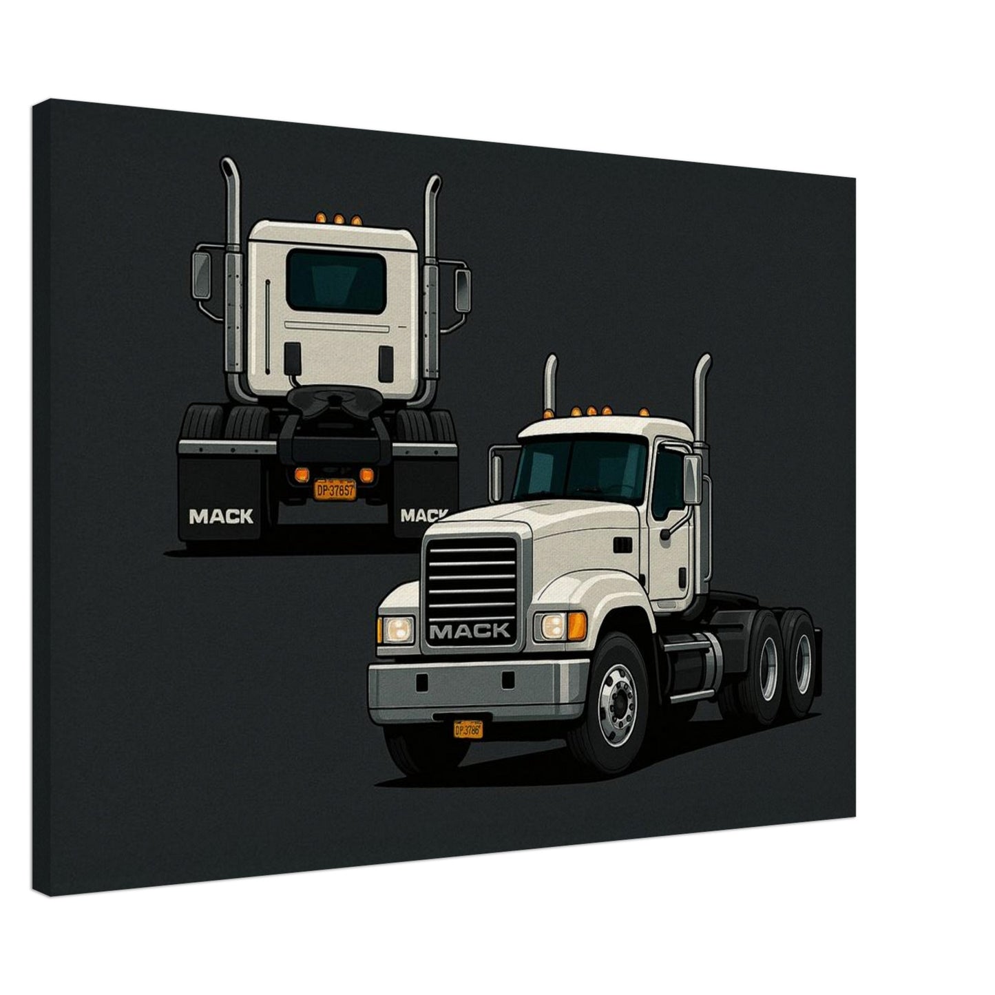 Personalized Car Portrait – Canvas - Masterpiece Print