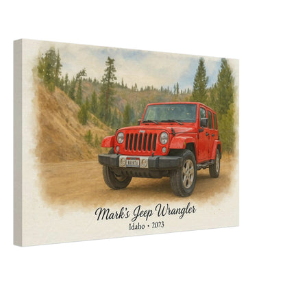 Personalized Car Portrait – Canvas - Masterpiece Print