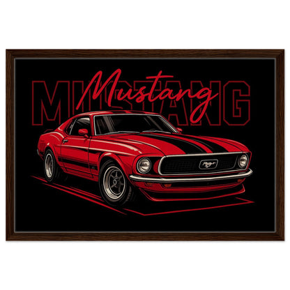 Personalized Car Portrait – Framed Canvas - Masterpiece Print