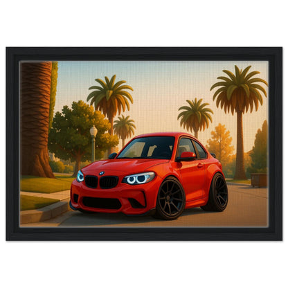 Personalized Car Portrait – Framed Canvas - Masterpiece Print