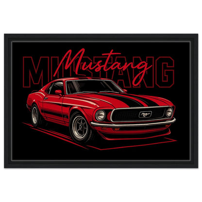 Personalized Car Portrait – Framed Canvas - Masterpiece Print
