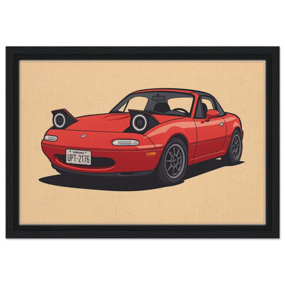 Personalized Car Portrait – Framed Canvas - Masterpiece Print