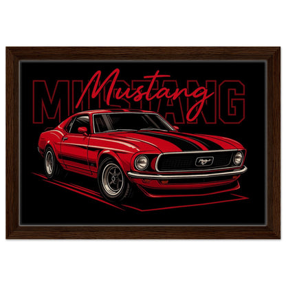 Personalized Car Portrait – Framed Canvas - Masterpiece Print