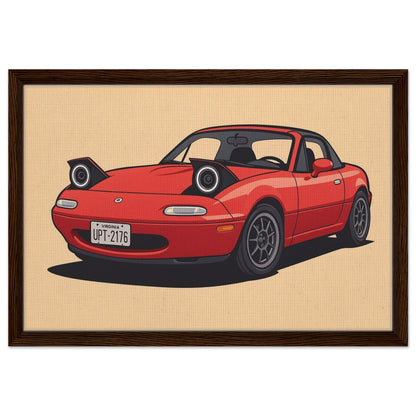 Personalized Car Portrait – Framed Canvas - Masterpiece Print