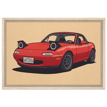 Personalized Car Portrait – Framed Canvas - Masterpiece Print