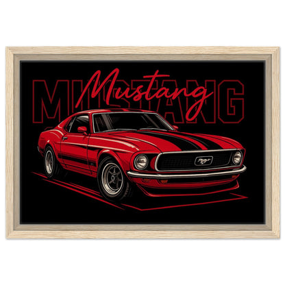 Personalized Car Portrait – Framed Canvas - Masterpiece Print