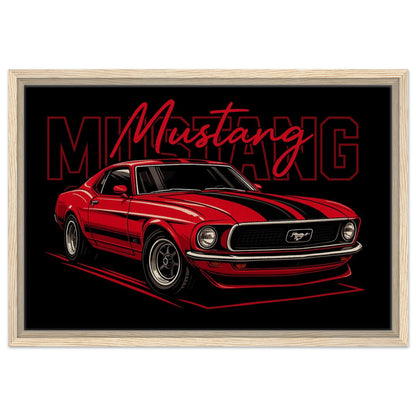 Personalized Car Portrait – Framed Canvas - Masterpiece Print