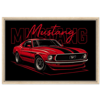 Personalized Car Portrait – Framed Canvas - Masterpiece Print