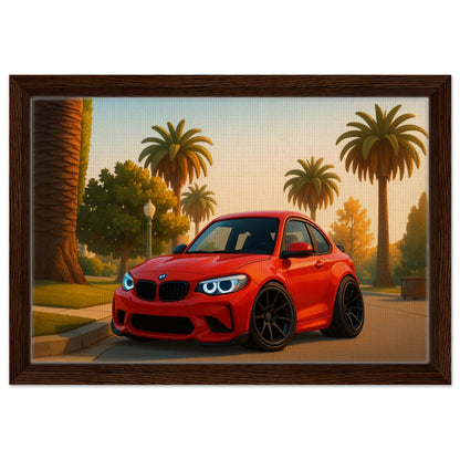 Personalized Car Portrait – Framed Canvas - Masterpiece Print