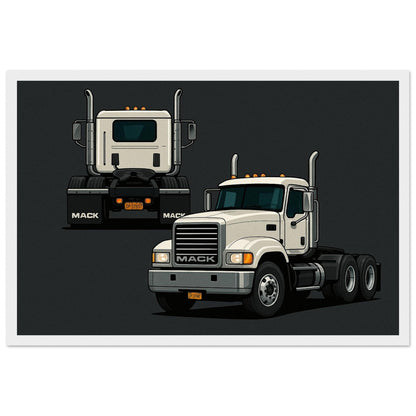 Personalized Car Portrait – Framed Print - Masterpiece Print