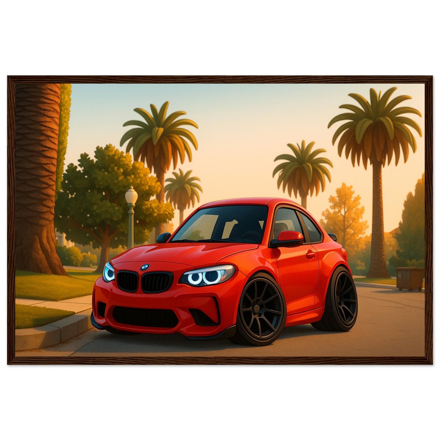 Personalized Car Portrait – Framed Print - Masterpiece Print