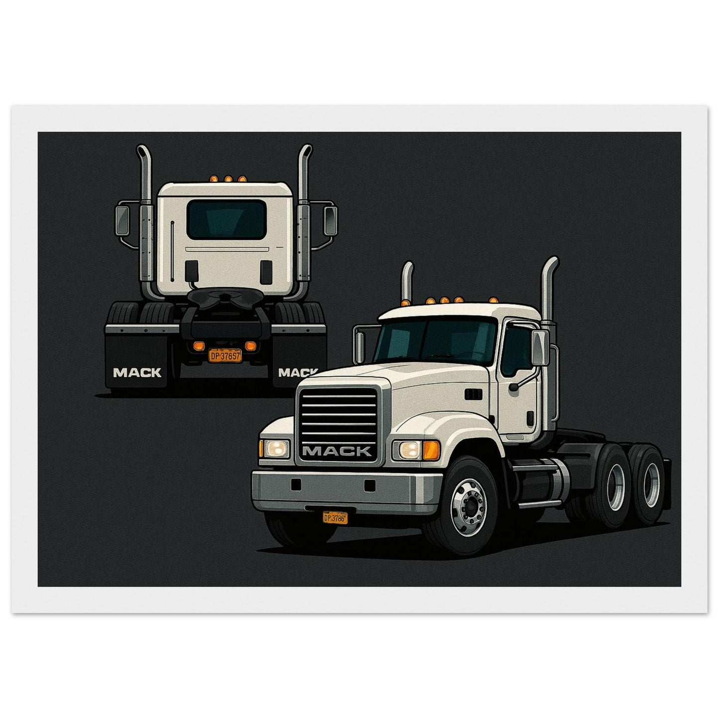 Personalized Car Portrait – Framed Print - Masterpiece Print