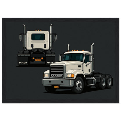 Personalized Car Portrait – Framed Print - Masterpiece Print