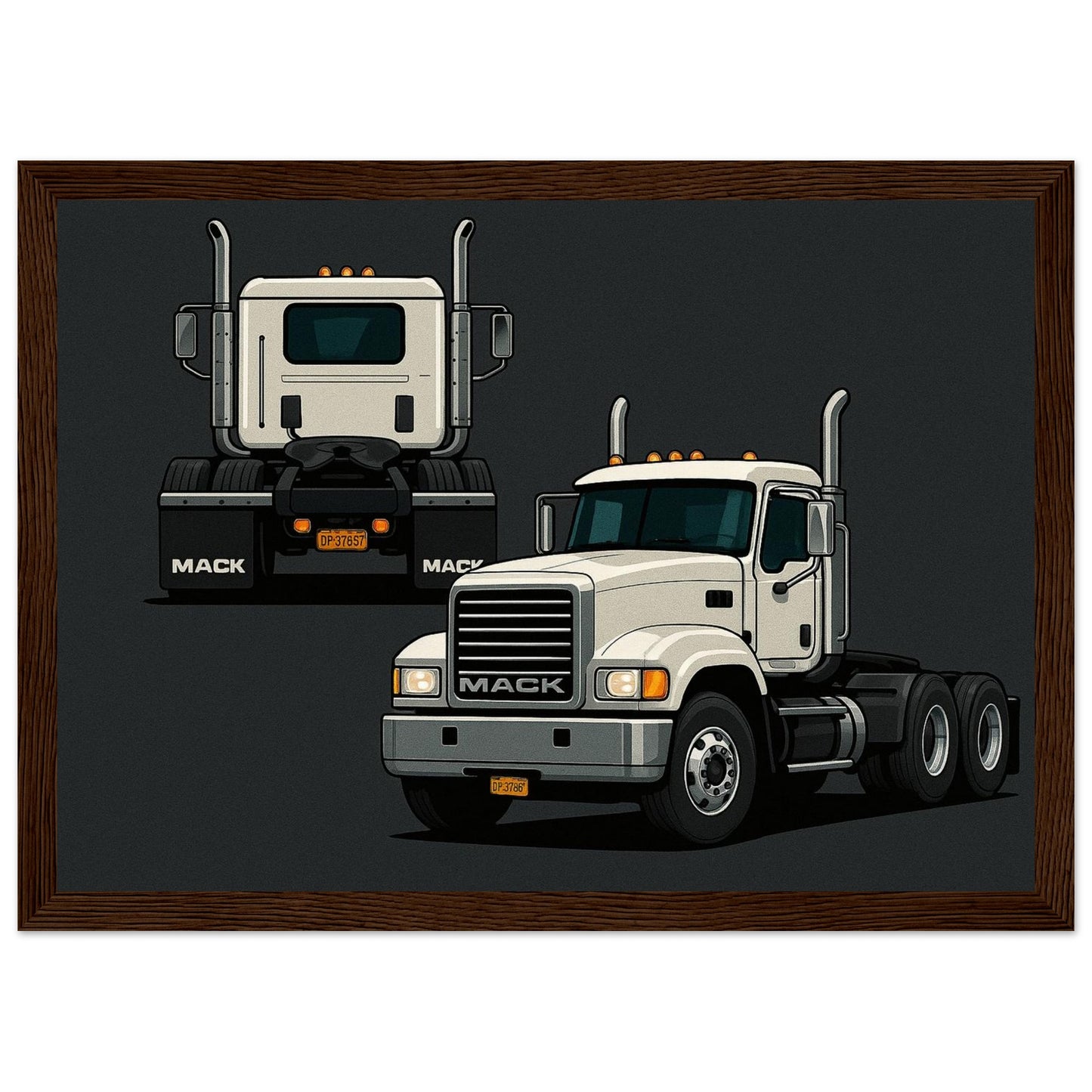 Personalized Car Portrait – Framed Print - Masterpiece Print