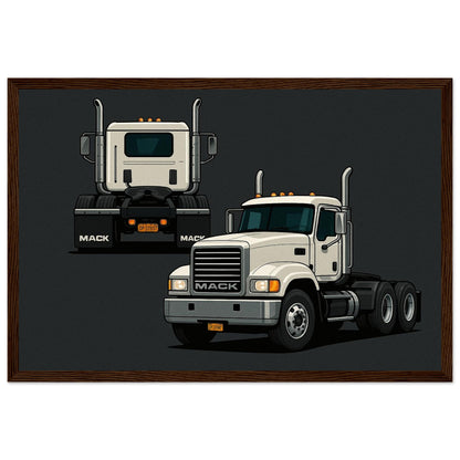 Personalized Car Portrait – Framed Print - Masterpiece Print