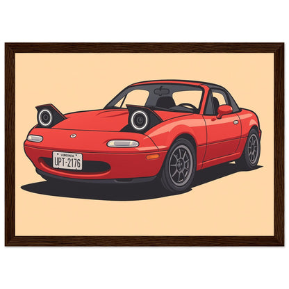 Personalized Car Portrait – Framed Print - Masterpiece Print