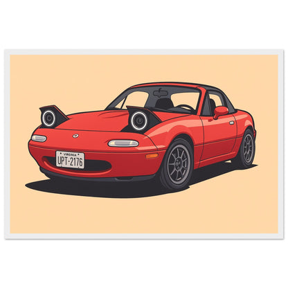 Personalized Car Portrait – Framed Print - Masterpiece Print