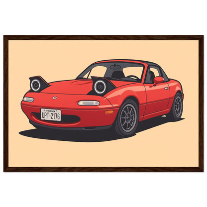 Personalized Car Portrait – Framed Print - Masterpiece Print