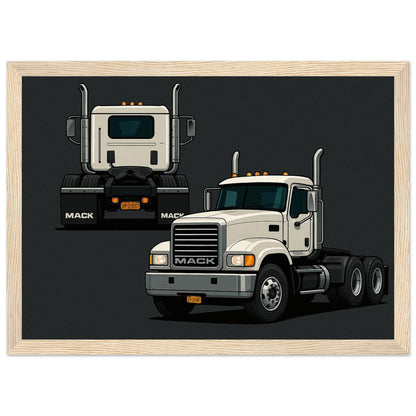 Personalized Car Portrait – Framed Print - Masterpiece Print