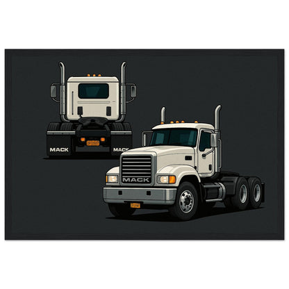 Personalized Car Portrait – Framed Print - Masterpiece Print