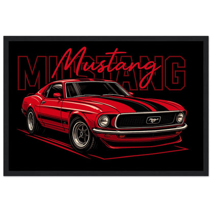 Personalized Car Portrait – Framed Print - Masterpiece Print