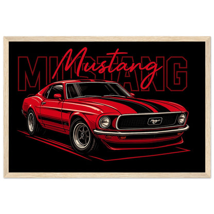 Personalized Car Portrait – Framed Print - Masterpiece Print