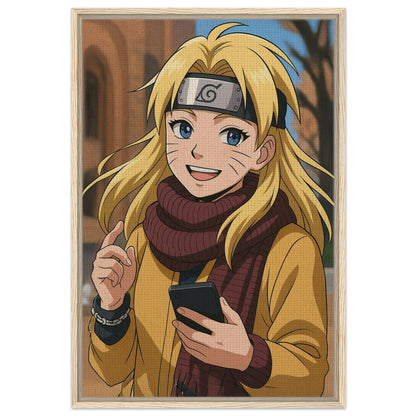 Personalized Cartoon Portrait – Framed Canvas - Masterpiece Print