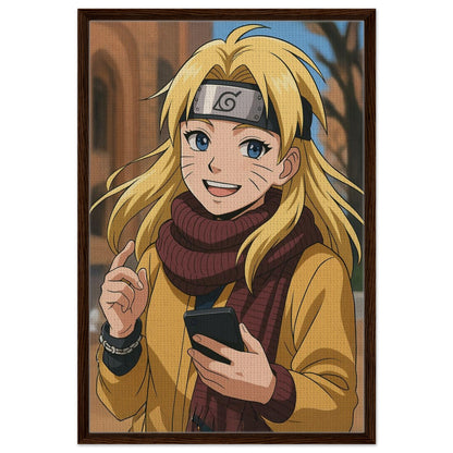 Personalized Cartoon Portrait – Framed Canvas - Masterpiece Print