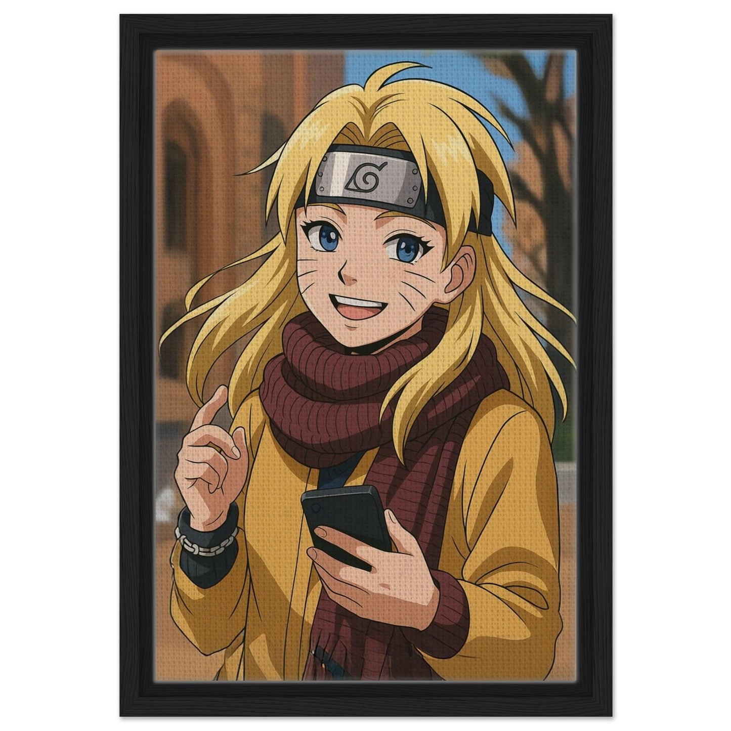 Personalized Cartoon Portrait – Framed Canvas - Masterpiece Print