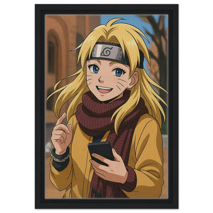 Personalized Cartoon Portrait – Framed Canvas - Masterpiece Print
