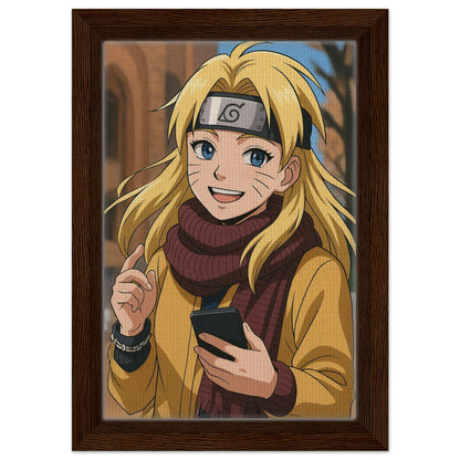 Personalized Cartoon Portrait – Framed Canvas - Masterpiece Print