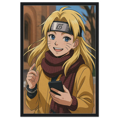 Personalized Cartoon Portrait – Framed Canvas - Masterpiece Print
