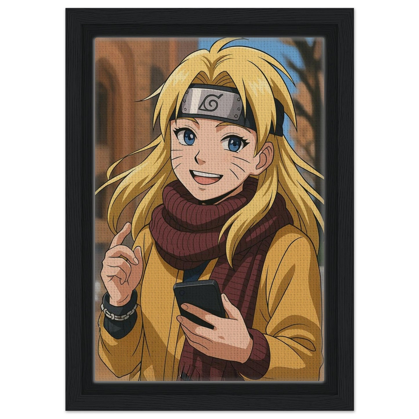 Personalized Cartoon Portrait – Framed Canvas - Masterpiece Print