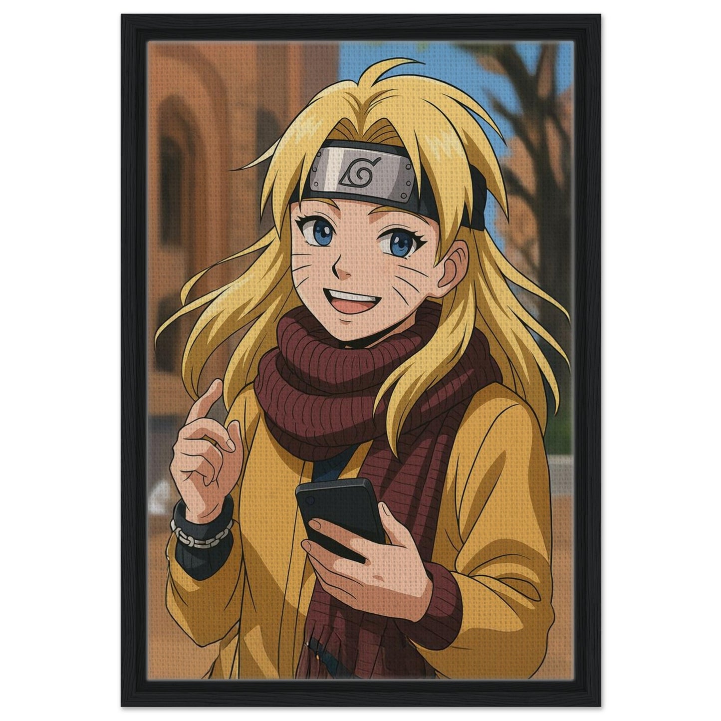 Personalized Cartoon Portrait – Framed Canvas - Masterpiece Print