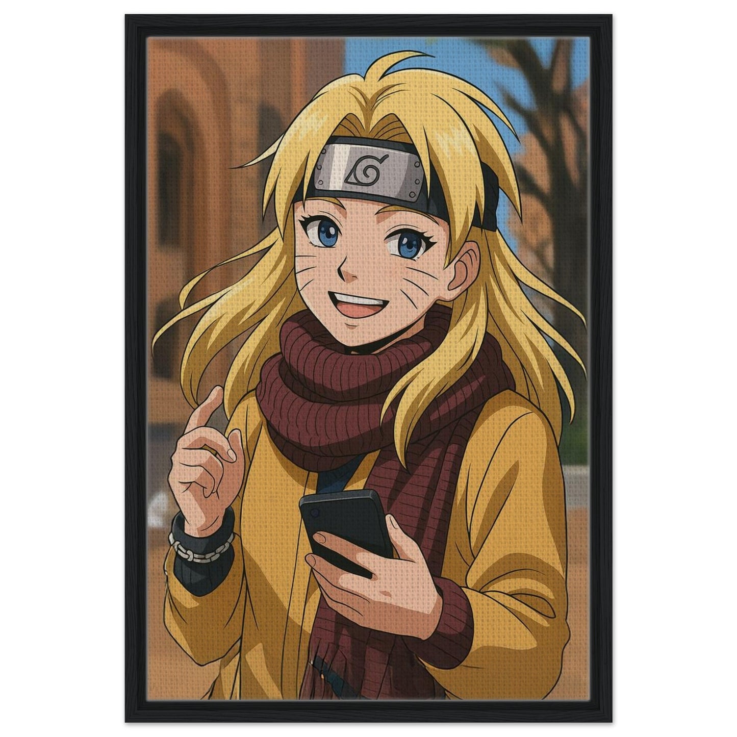 Personalized Cartoon Portrait – Framed Canvas - Masterpiece Print