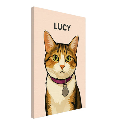 Personalized Cat Portrait – Canvas - Masterpiece Print