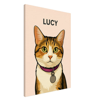 Personalized Cat Portrait – Canvas - Masterpiece Print