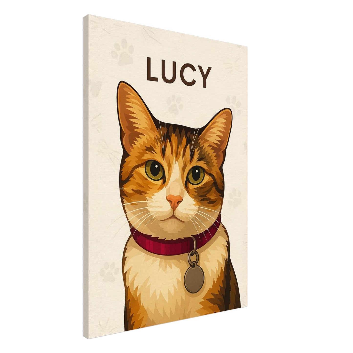 Personalized Cat Portrait – Canvas - Masterpiece Print