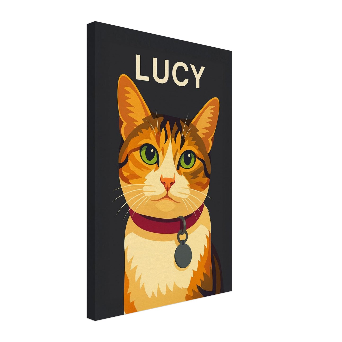 Personalized Cat Portrait – Canvas - Masterpiece Print