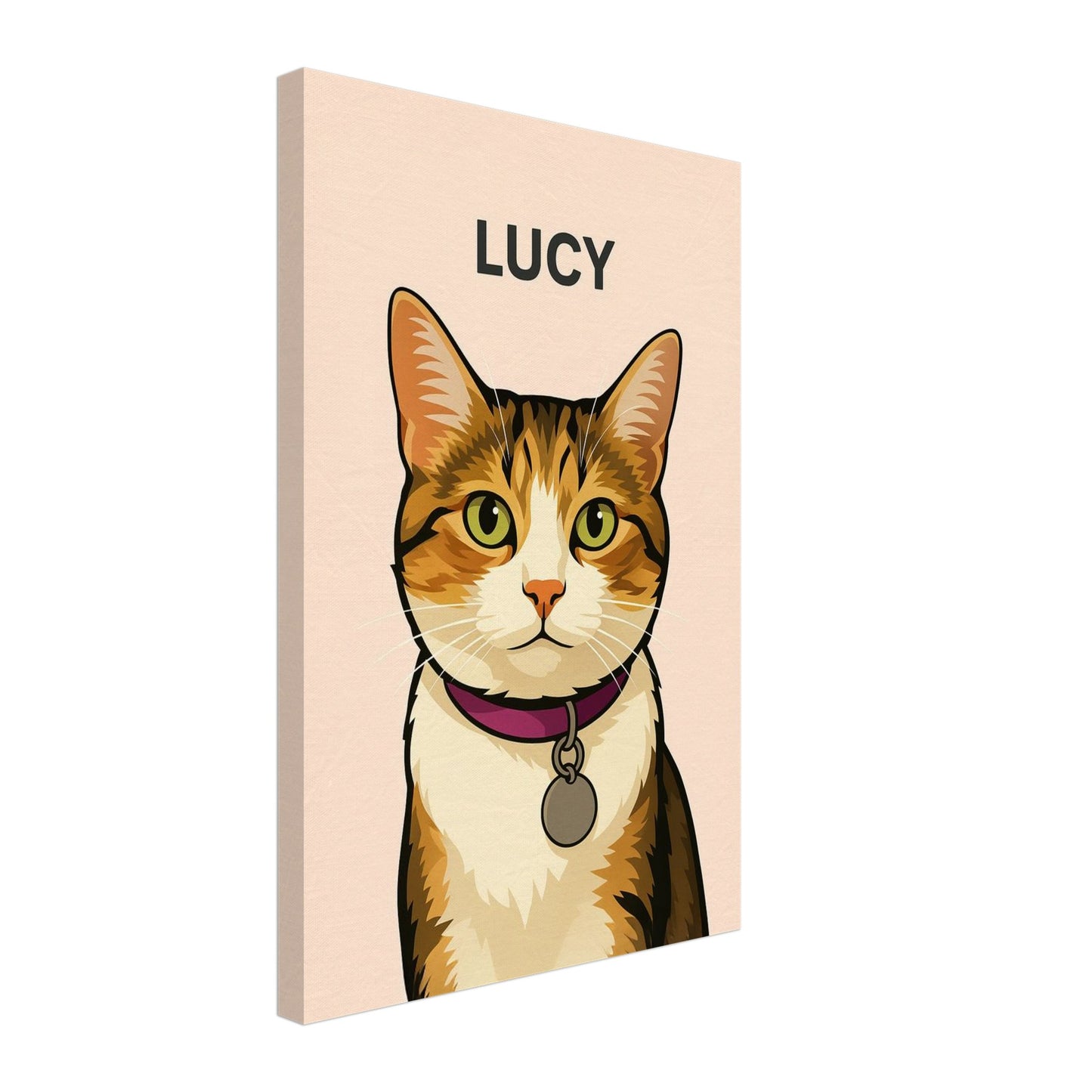 Personalized Cat Portrait – Canvas - Masterpiece Print