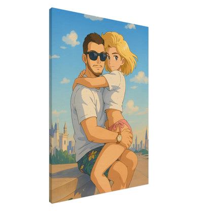 Personalized Couple Portrait – Canvas - Masterpiece Print
