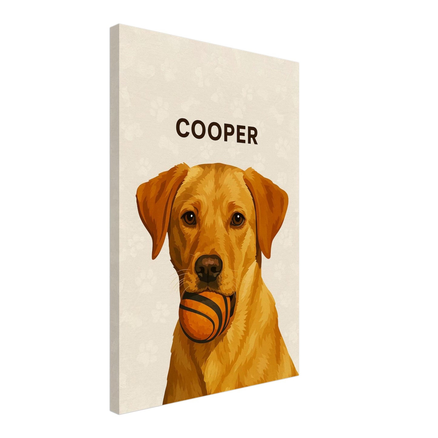 Personalized Dog Portrait – Canvas - Masterpiece Print