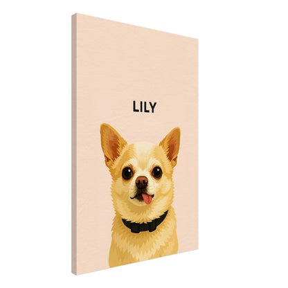 Personalized Dog Portrait – Canvas - Masterpiece Print