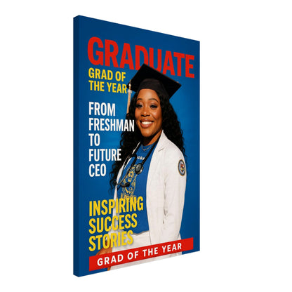 Personalized Graduation Portrait – Canvas - Masterpiece Print